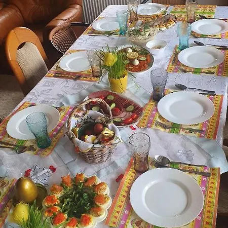 Prázdninový dům Caloroczny Duzy Dom Na Mazurach N.jeziorem Omulew.